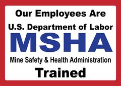 MSHA trained service technicians